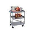 Lakeside Mfg. Lakeside Steel Utility Cart w/3 Shelves, 500 lb. Capacity, 31inL x 19inW x 33-3/4inH 526